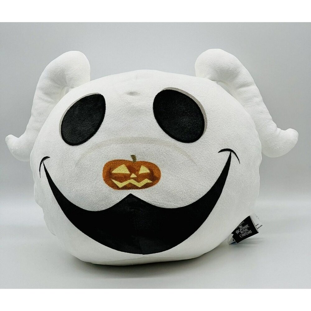 Nightmare Before Christmas Zero Cloud Pillow Plush Pumpkin Nose Tim Burton